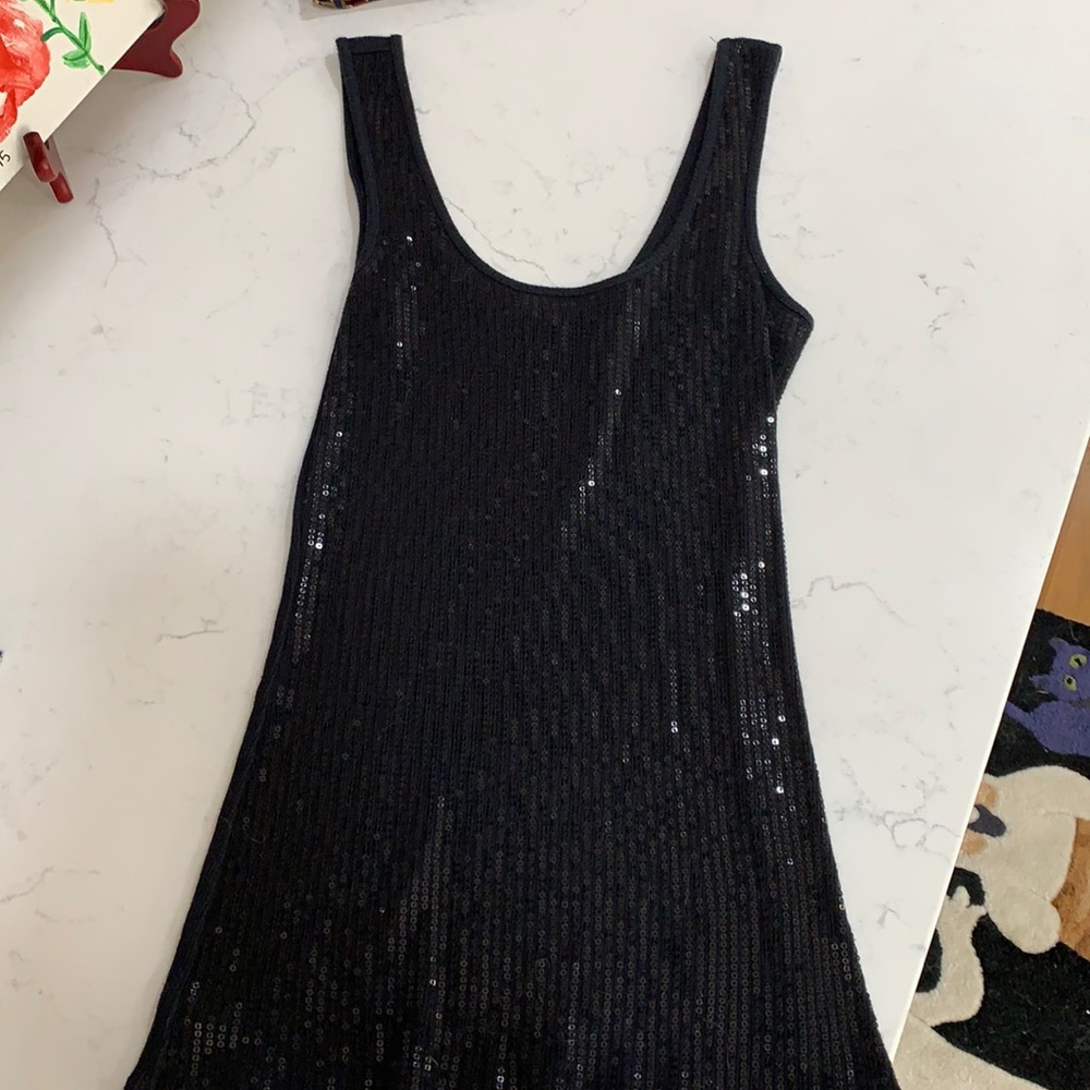 Express Black Sparkle Tank Top Great Condition